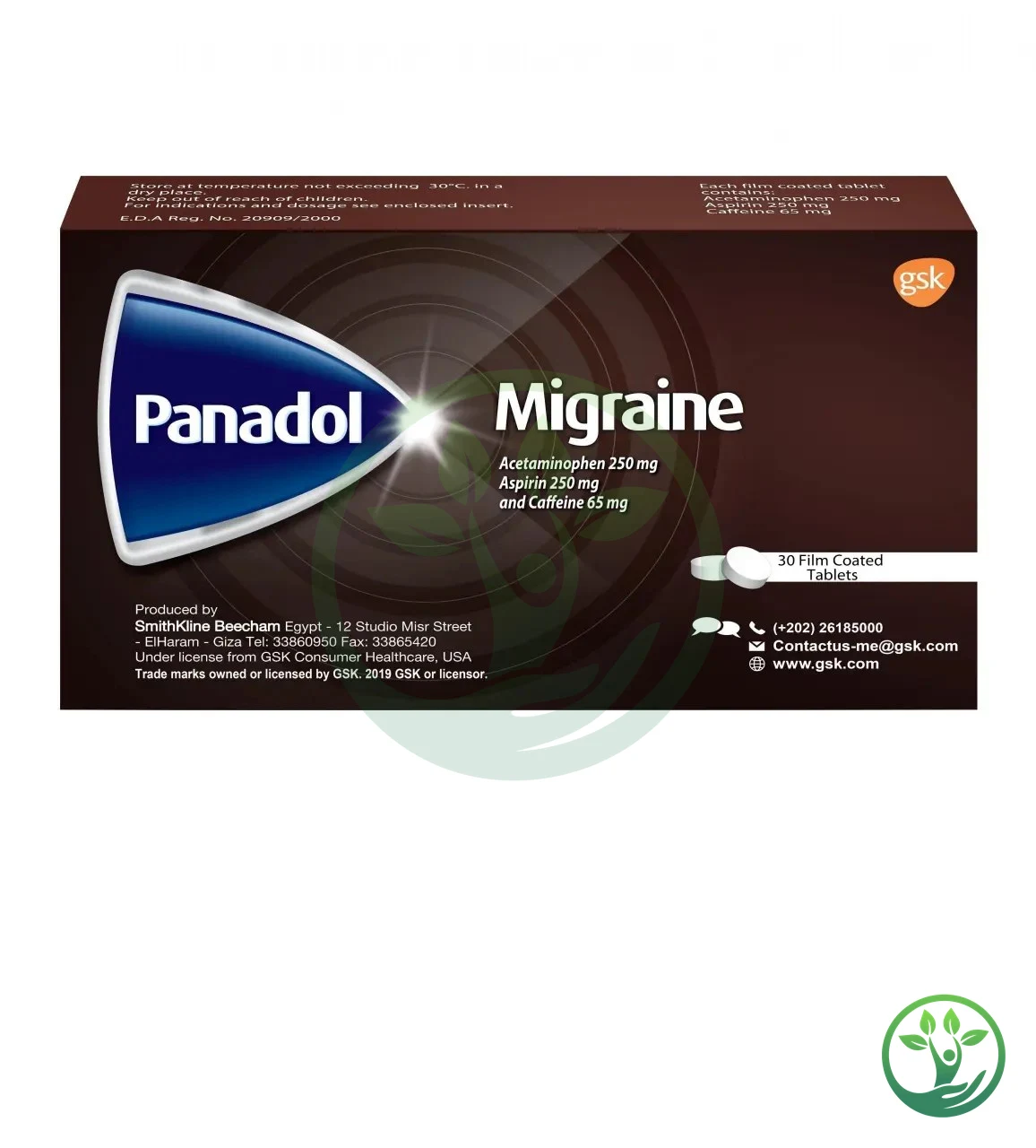 Panadol Migraine 250 mg / 250 mg / 65 mg tablets